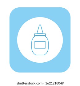 vector icon, tomato ketchup shape