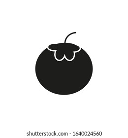 vector icon, with tomato shape