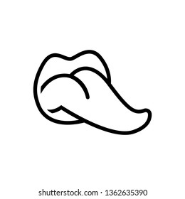 Vector icon for tongue