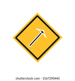 vector icon, tool spike, formed with simple shapes