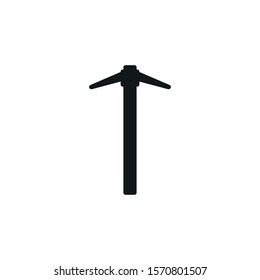 vector icon, tool spike, formed with simple shapes