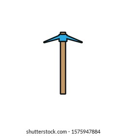 vector icon, tool spike, formed with simple shapes