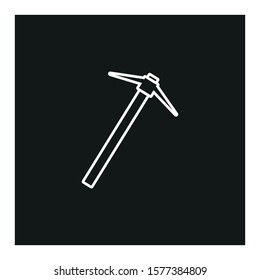 vector icon, tool spike, formed with simple shapes