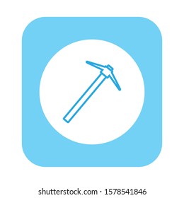 vector icon, tool spike, formed with simple shapes