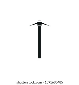 vector icon, tool spike, formed with simple shapes