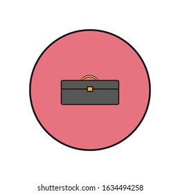 vector icon, toolbox on white background