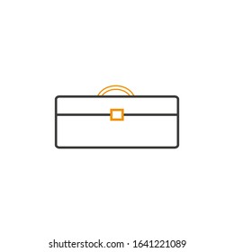 vector icon, toolbox on white background