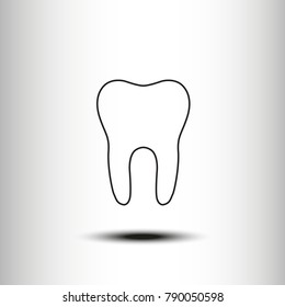 Vector icon tooth
