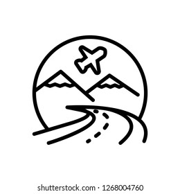 Vector icon for tourism