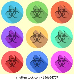 vector icon of toxicity