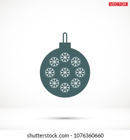 Vector icon toy christmas tree 10 EPS