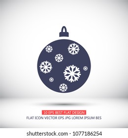 Vector icon toy christmas tree 10 EPS