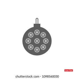 Vector icon toy christmas tree 10 EPS