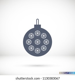 Vector icon toy christmas tree 10 EPS
