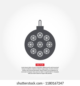 Vector icon toy christmas tree 10 EPS