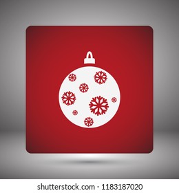 Vector icon toy christmas tree 10 EPS