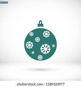 Vector icon toy christmas tree 10 EPS