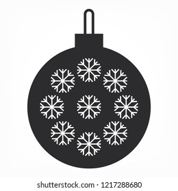 Vector icon toy christmas tree 10 EPS