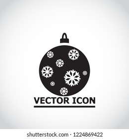 Vector icon toy christmas tree 10 EPS