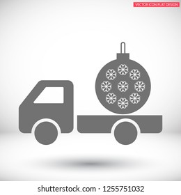 Vector icon toy christmas tree 10 EPS