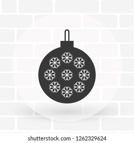Vector icon toy christmas tree 10 EPS