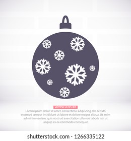 Vector icon toy christmas tree 10 EPS