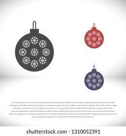 Vector icon toy christmas tree 10 EPS