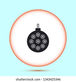 Vector icon toy christmas tree 10 EPS