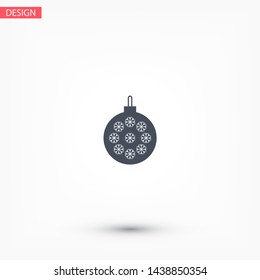 Vector icon toy christmas tree 10 EPS . Lorem Ipsum Illustration design