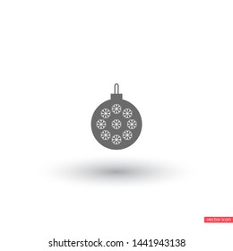Vector icon toy christmas tree 10 EPS . Lorem Ipsum Illustration design