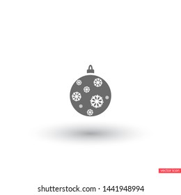 Vector icon toy christmas tree 10 EPS . Lorem Ipsum Illustration design
