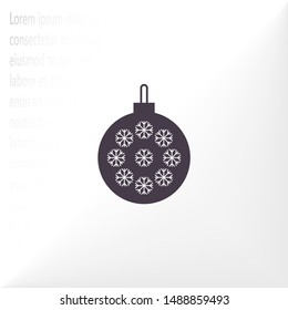 Vector icon toy christmas tree 10 EPS . Lorem Ipsum Illustration design
