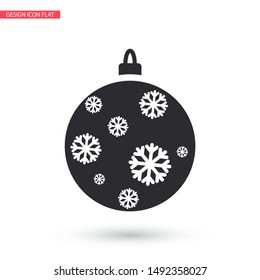 Vector icon toy christmas tree 10 EPS . Lorem Ipsum Illustration design