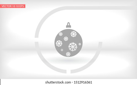 Vector icon toy christmas tree 10 EPS . Lorem Ipsum Illustration design