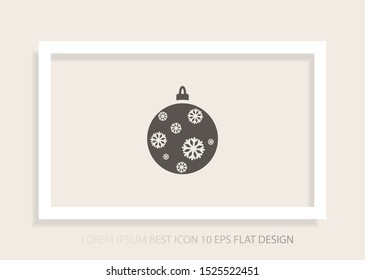Vector icon toy christmas tree 10 EPS . Lorem Ipsum Illustration design