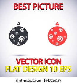 Vector icon toy christmas tree 10 EPS . Lorem Ipsum Illustration design