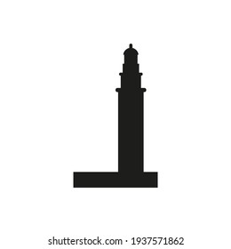 vector icon, trafalgar lighthouse in cadiz