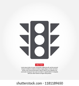 Vector icon traffic light 10 EPS