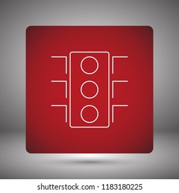 Vector icon traffic light 10 EPS