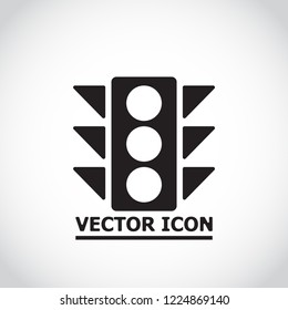 Vector icon traffic light 10 EPS