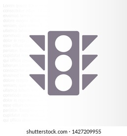 Vector icon traffic light 10 EPS . Lorem Ipsum Illustration design