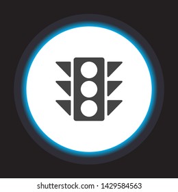 Vector icon traffic light 10 EPS . Lorem Ipsum Illustration design