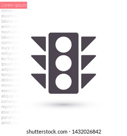 Vector icon traffic light 10 EPS . Lorem Ipsum Illustration design