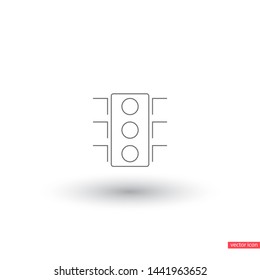 Vector icon traffic light 10 EPS . Lorem Ipsum Illustration design