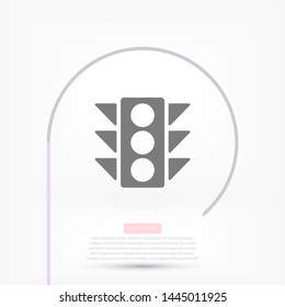 Vector icon traffic light 10 EPS . Lorem Ipsum Illustration design