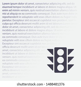 Vector icon traffic light 10 EPS . Lorem Ipsum Illustration design