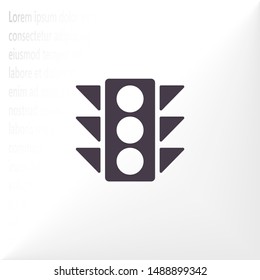 Vector icon traffic light 10 EPS . Lorem Ipsum Illustration design