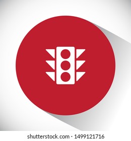 Vector icon traffic light 10 EPS . Lorem Ipsum Illustration design