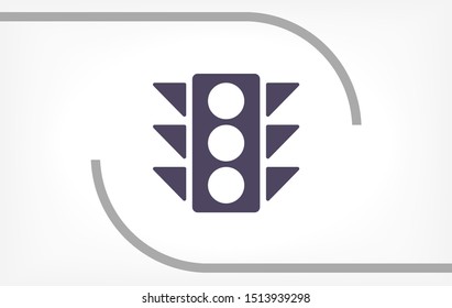 Vector icon traffic light 10 EPS . Lorem Ipsum Illustration design