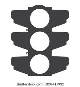 Vector icon traffic light. Transport, transportation sign symbol
